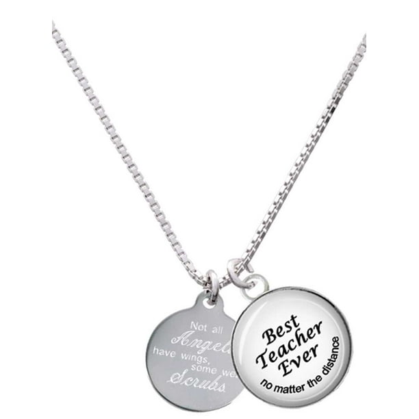 Appreciation Teachers Necklace Stainless Steel Love Heart Round Square Pendant Charms Box Chain Necklaces Jewelry Appreciation Teachers Necklace Stainless Steel Love Heart Round Square Pendant Charms Box Chain Necklaces Jewelry